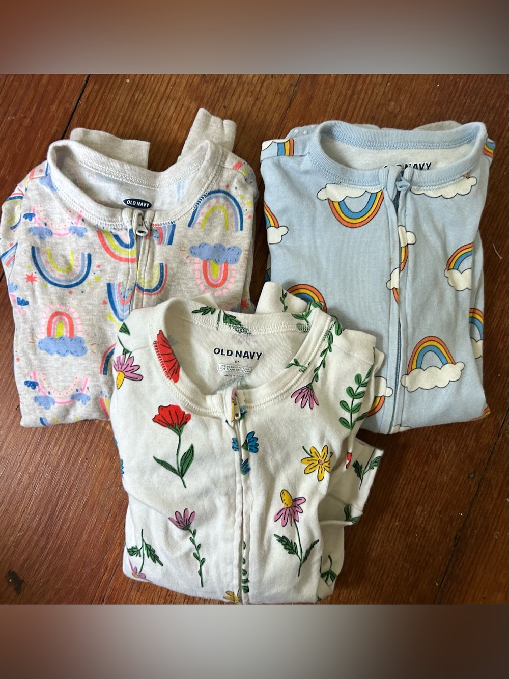 Old Navy girls one piece Zip-Front Pajamas/footie